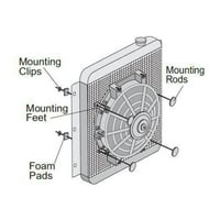 Dual 130W Električni radijatorski ventilatori FIN-a TEKPITET temperature