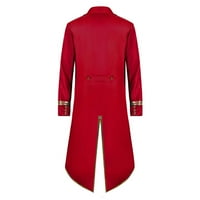 Lydiaunistar Plus Veličina Veličina Halloween Muški kostim Muška srednja dužina Retro tuxedo kostim crveni l