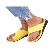 Lacyhop sandale za žene udobne ravne cipele prsten za prsten za prstene flip flops