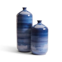 Dvije tvrtke Tozai Stria set plave tone emajl ukrasne vaze