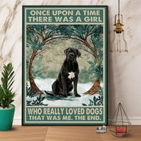 Metalni poster plak Cane Corso Bio je djevojka koja je voljela pse retro metalni limenki znak Vintage