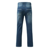 SNGXGN MUŠKI FIT STANT JAN SLIM FIT PATCHWORK Jeans Traperice za muškarce, svijetloplava, veličina S