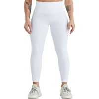 Prednjeg swalk ženske gamaše visoke struke Sportske pantalone Solidne boje Yoga Hlače Fitness Stretch