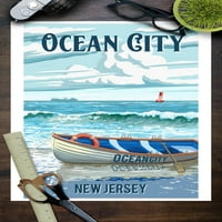 Ocean City, New Jersey, čamac za spašavanje na plaži