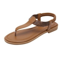 FESFESFES Sandale za žene Beach Vintage Casual Comfort Custos Papuče ravne flip-flops