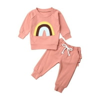 Toddler Newborn Baby Girls Odjeća set slatka majica dugih rukava + ruffles hlače