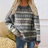 Žene Jesen i zimski okrugli vrat dugih rukava labav pulover pletene debele džemper hot6sl868072
