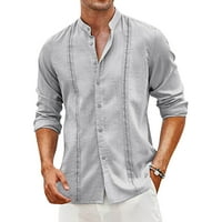Muška majica Ležerne prilike stilizirane proljeće i ljetni modni casual puni boja pamučna i ovratnik