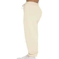 Lamuusaa ženske jesenske sportske odjeće, čvrsta boja dugih rukava na dugim rukavima Zip pulover hlače
