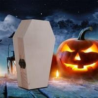 WJSXC Kućni dekor Clearence Pet Pepeo Pepeo, Drveni Halloween Lijes, Drvena kutija, Gotički ukras, Vintage