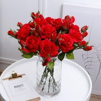 Talus umjetni cvjetni višemjerni ubojini FAU svileni cvijet ukrasni ukrasni ružin za poklone tamno ljubičasta