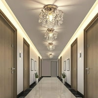 Privjesak svjetiljka Europski stil Kristalni strop mali luster Moderni minimalistički trijem Aisle Corridor