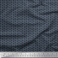 Soimoi Rayon Crepe tkanina Dot & Geometrijski mali otisak šivaći tkaninski dvorište širom