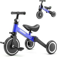 U Bilansu biciklističkih tricikla za 1- godine, toddler biciklističke igračke i poklone Toddler Tricikl TRIKE za godine stariji od malih uređaja za tragove sa treninzima koji su uklonjivi papučice