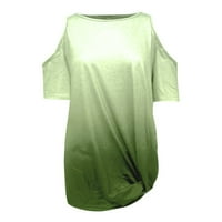 Ženski vrhovi Ženski ljetni gradijent tiskani majica kratkih rukava CATER CALES CALESS TEE XXXXL
