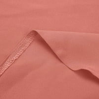 Cleariance šifonske bluze za ženske košulje s dugim rukavima sa dugim rukavima Zip Casual Tunic V-izrez
