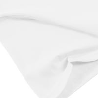 Bijela bluza za žene Ženske vintage kap rukave ispisani uzorak casual mahune kratkih rukava bluza labavi okrugli vrat obrezane majice za žene, bijele, xl