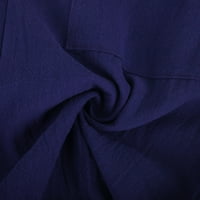 Utoimkio Clearence Capri Yoga hlače za ženska modna čvrsta boja Udobni povremeni džep pamuk i posteljina