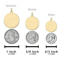 Slikovilgold.com Saint Paula religiozne medalje Ogrlice privjesci veličine dimeta, srebrna srebra
