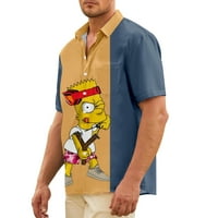 Simpson tipka za ispis niz majicu kratkih rukava, Havajska majica kratkih rukava Havajska majica majica