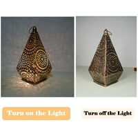 Marokanska svjetiljka Vintage Iron lampica Mala velika viseća dekorska stolna lampa