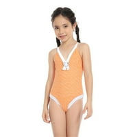 Kneelentna djevojka kupaći kostimi s jednim kupaćim kupaćima kupaći kostimi