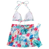 Ženski bikini set tiskali su dvije plažne nose vruće kupaće kostime bikini set