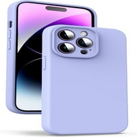 Tečna silikonska futrola za iPhone Pro - [kamera sveobuhvatna zaštita] [meka mikrovlakne obloge protiv