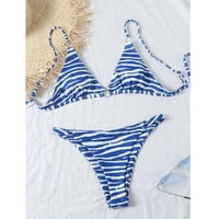 Podstavljena odjeća za plažu u gore set bikini cvjetni slučajni kupaći kostimi kupaći kostimi žene za