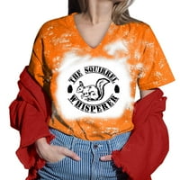 Ženska majica Kratki rukav Grafički ispisano labavo slatka ženska jednostavna odjeća Streetwear Leisure