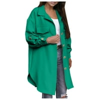 Ženski kaputirani tasteri za toplu jaknu isključuju kaput ulica dnevno jesen zimski dugi kaput Redovna
