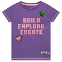 MINECRAFT Girls Gaming majica i tajice postavljene veličine 6-14