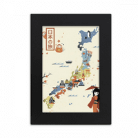 Tradicionalna japanska lokalna kulturna karta Desktop Foto okvir Slika Prikaz umjetničkog slika