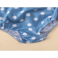 Blotona Baby Girls Ljetni kupaći kostimi bez rukava bez rukava za prapce + kratke hlače + kapa za kupanje
