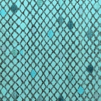 Ahgly Company Zatvoreni pravokutnik Čvrsto svijetlo plava modernih prostirki, 5 '8'
