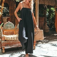 Amlbb ženska modna ljetna čvrstog ležernog camičama bez rukava na rukavima jedan skok za žene ljeto