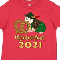 Inktastični Oktoberfest Slatki Njemački ježev sa poklon-poklon dječakom majicom malih malih