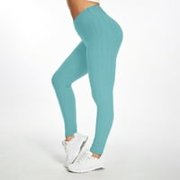 DRPGunly ženske hlače mjehuriće hip dizanje vježbi fitness trčanje visoki struk joga hlače vježbanje