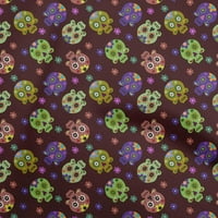 Onuone pamuk fle maruon tkanina lubanja DIY odjeća odvažnu tkaninu tisak tkanina sa dvorištem širom