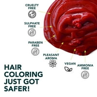 Paradies Rubra Crvena polutralna boja kose - vegan i prirodno obogaćen