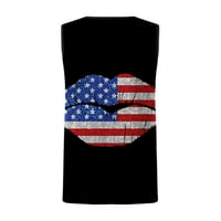 Zrmoge muške bluze za majice na čišćenju prodaje muškarci casual okrugli vrat pulover zastava 3D digitalni
