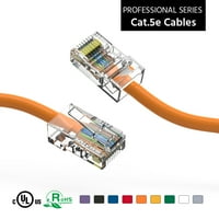 15ft CAT5E UTP Ethernet mrežnog ne-pokrećenog kabela narančasta, pakovanje