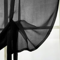 Paille drapes panel zavjesa toplotna izolirana za zavjese Podesivi zavjese Džepni vrt vrtna boja crna w: 31 XL: 47