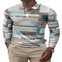 Abtel muns polo majica s dugim rukavima Tee casual t majice muškarci bolovni blok radne pulover stil