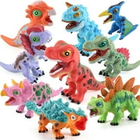 Pnellth Dinosaur igračka mini peretileni mekani dinosaur modeli za djecu