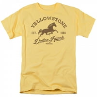 Yellowstone Dutton Ranch Logo Žuta boja majica - mala