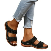 Kukoosong ravne sandale žene flip flops za žene cipele s niskim cvjetnim floralnim flip flops sandale