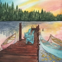Lake Sunsets Poster Print by Elizabeth Medley 14076J