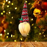 Mouyce božićni dekor božićni bez likovnih patuljaka lutka Xmas privjesak na stablu malih visećih ukrasa