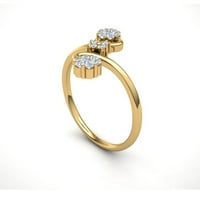 Real 0.3carat Round Cut Diamond Prong Forever američki angažman godišnjica prstena za svadbene vjenčanice